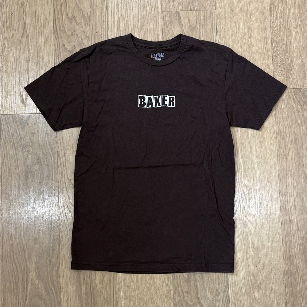 Baker Brand Logo T Shirt iCotton w/ Crew Neck Medium